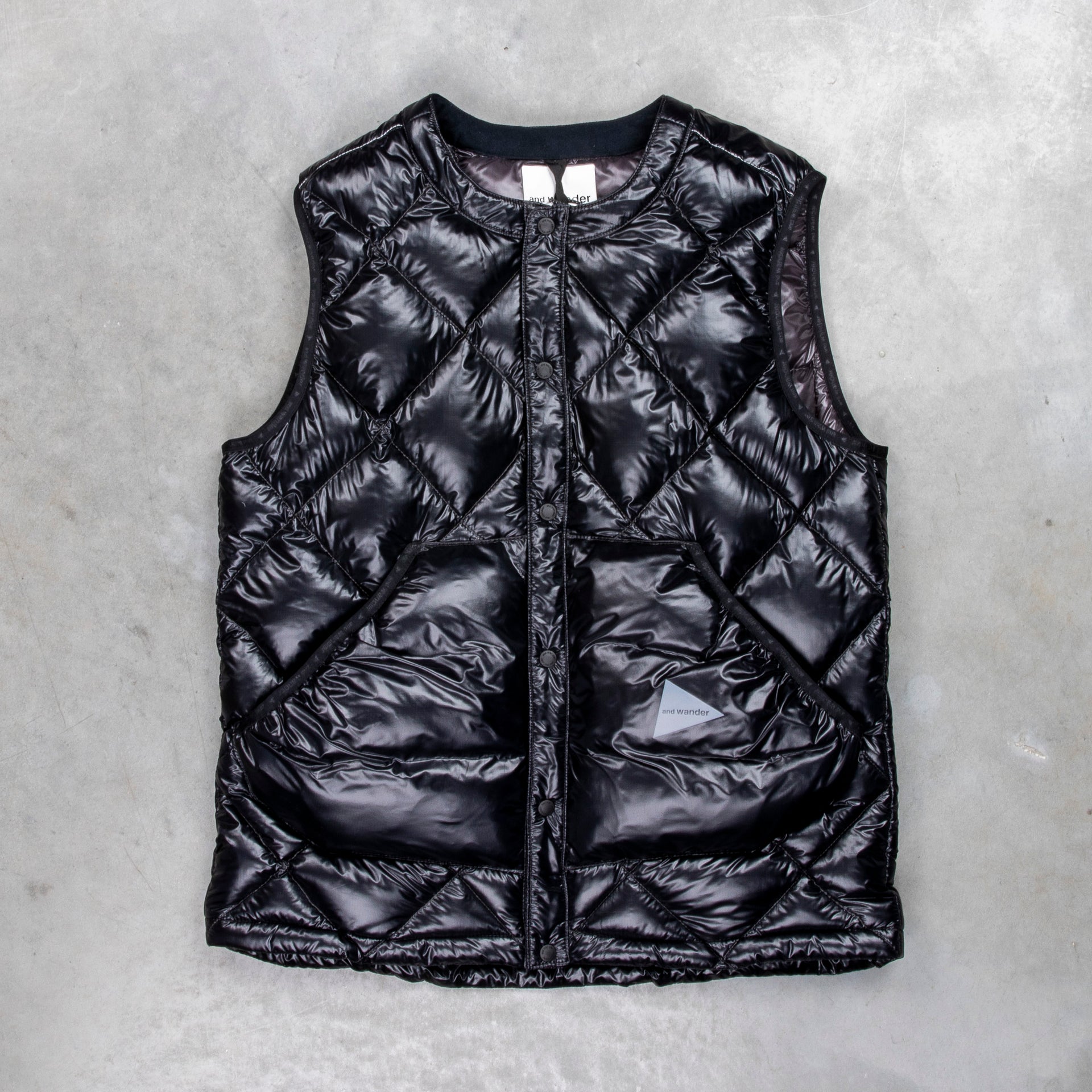 And Wander Diamond Stitch down vest black – Frans Boone Store