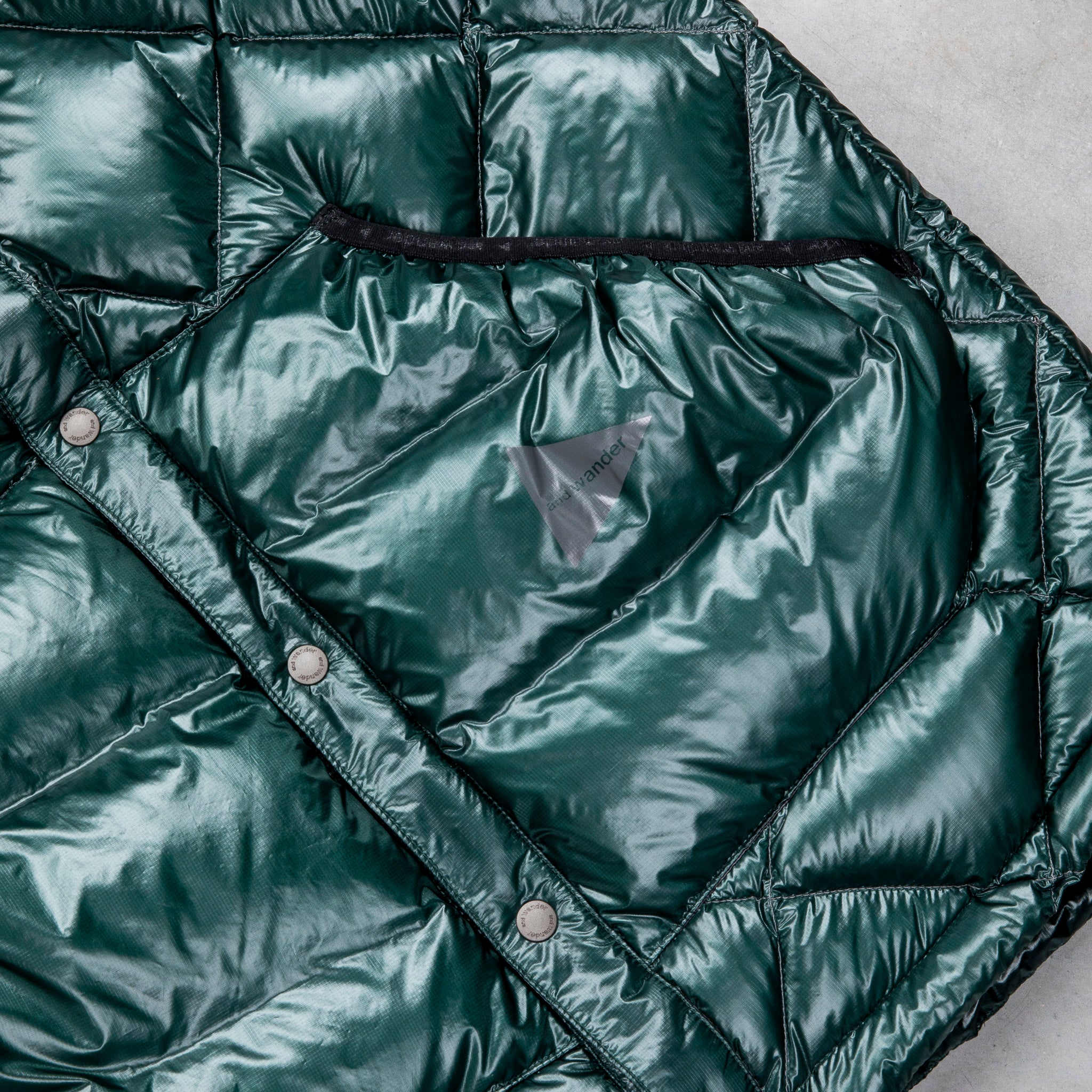 And Wander Diamond Stitch Down Vest Green – Frans Boone Store