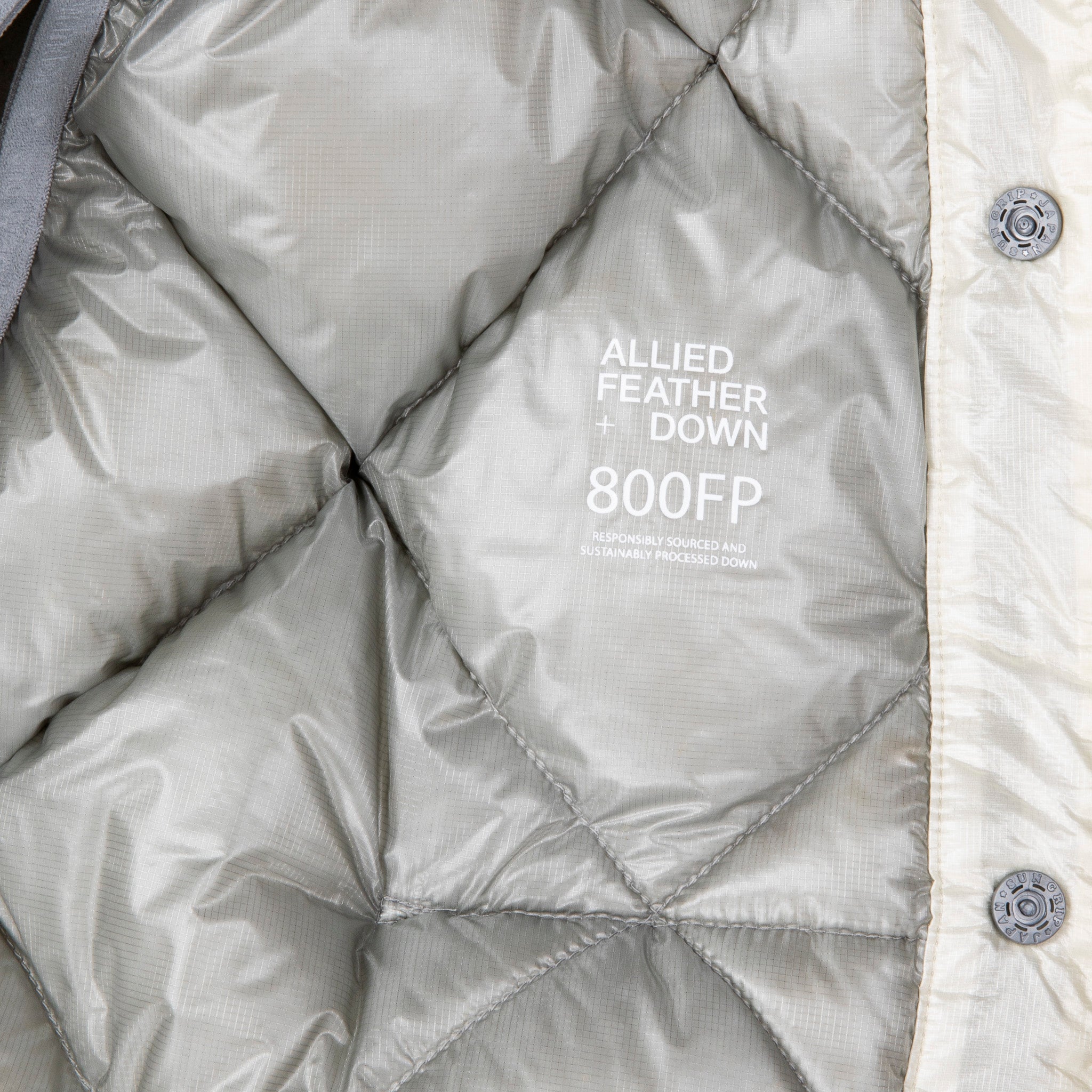 And Wander Diamond Stitch Down Vest Off White