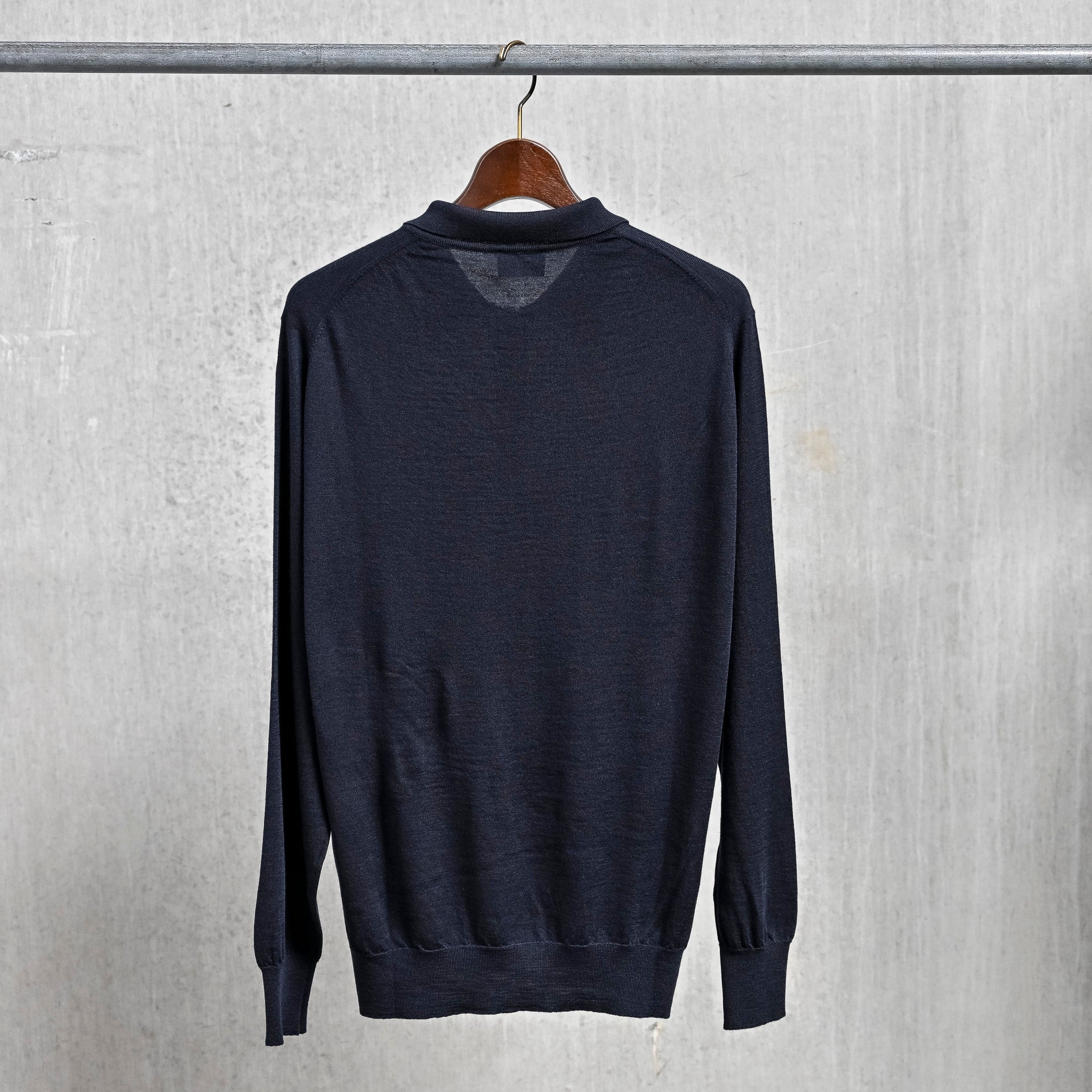 William Lockie x Frans Boone 30G Loro Piana 170's Wish Polo Nero Navy