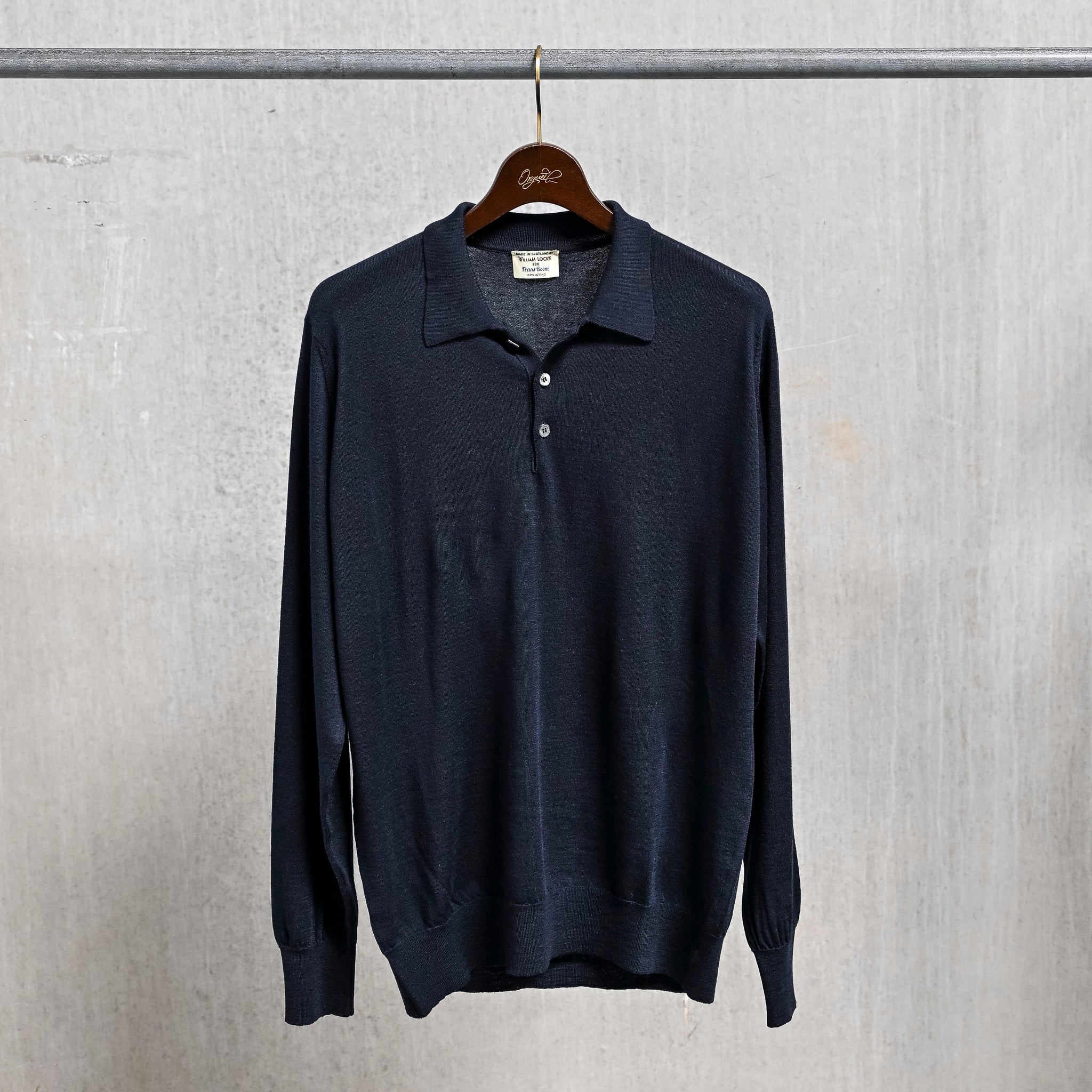 William Lockie x Frans Boone 30G Loro Piana 170's Wish Polo Nero Navy