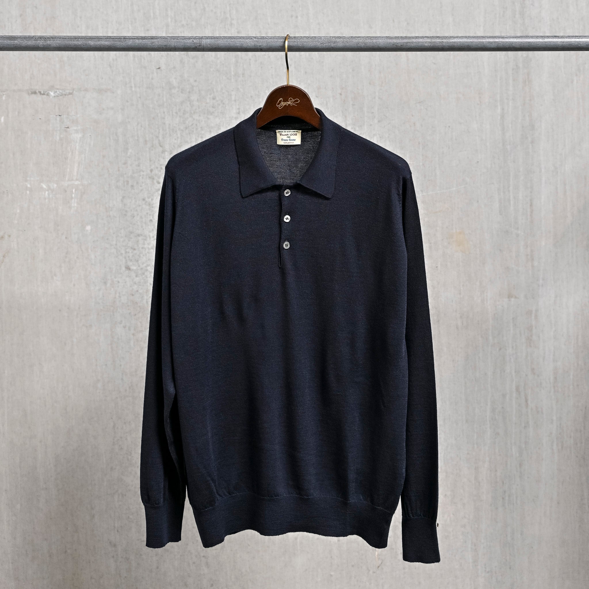 William Lockie x Frans Boone 30G Loro Piana 170's Wish Polo Nero Navy