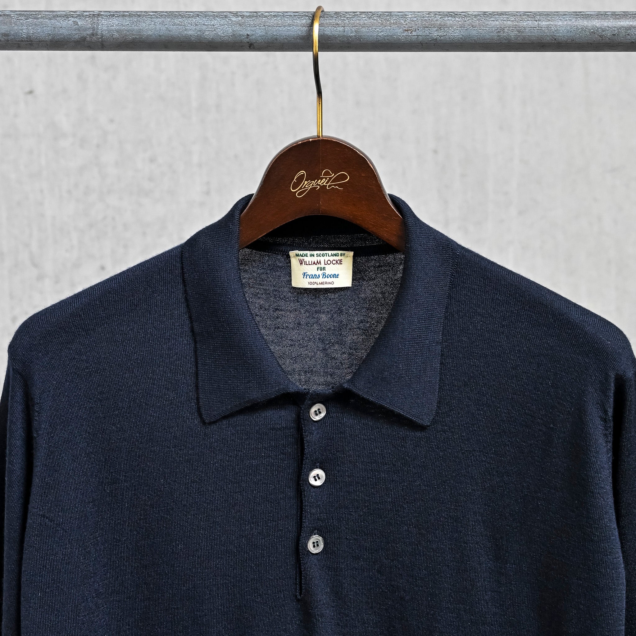 William Lockie x Frans Boone 30G Loro Piana 170's Wish Polo Nero Navy