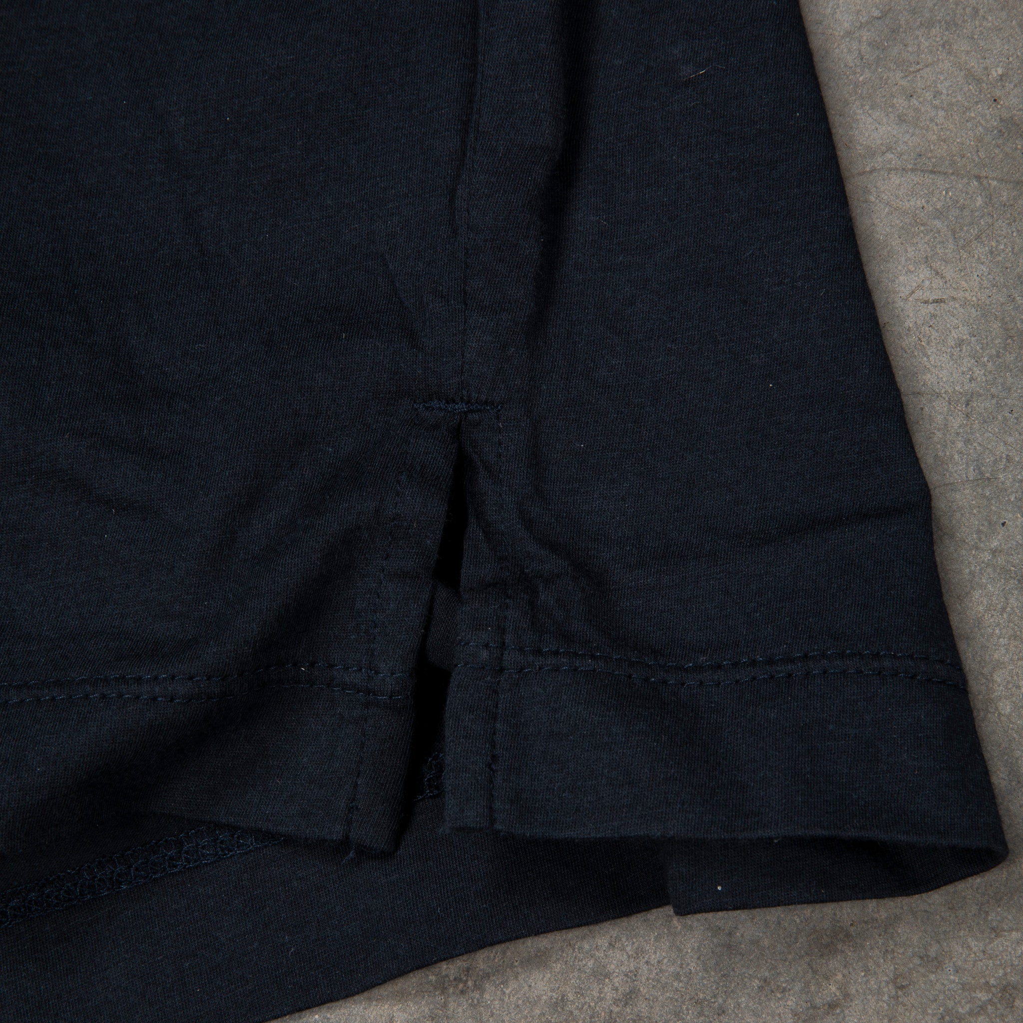 James Perse Elevated Lotus Jersey Short Sleeve Polo French Navy