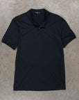 James Perse Elevated Lotus Jersey Short Sleeve Polo French Navy