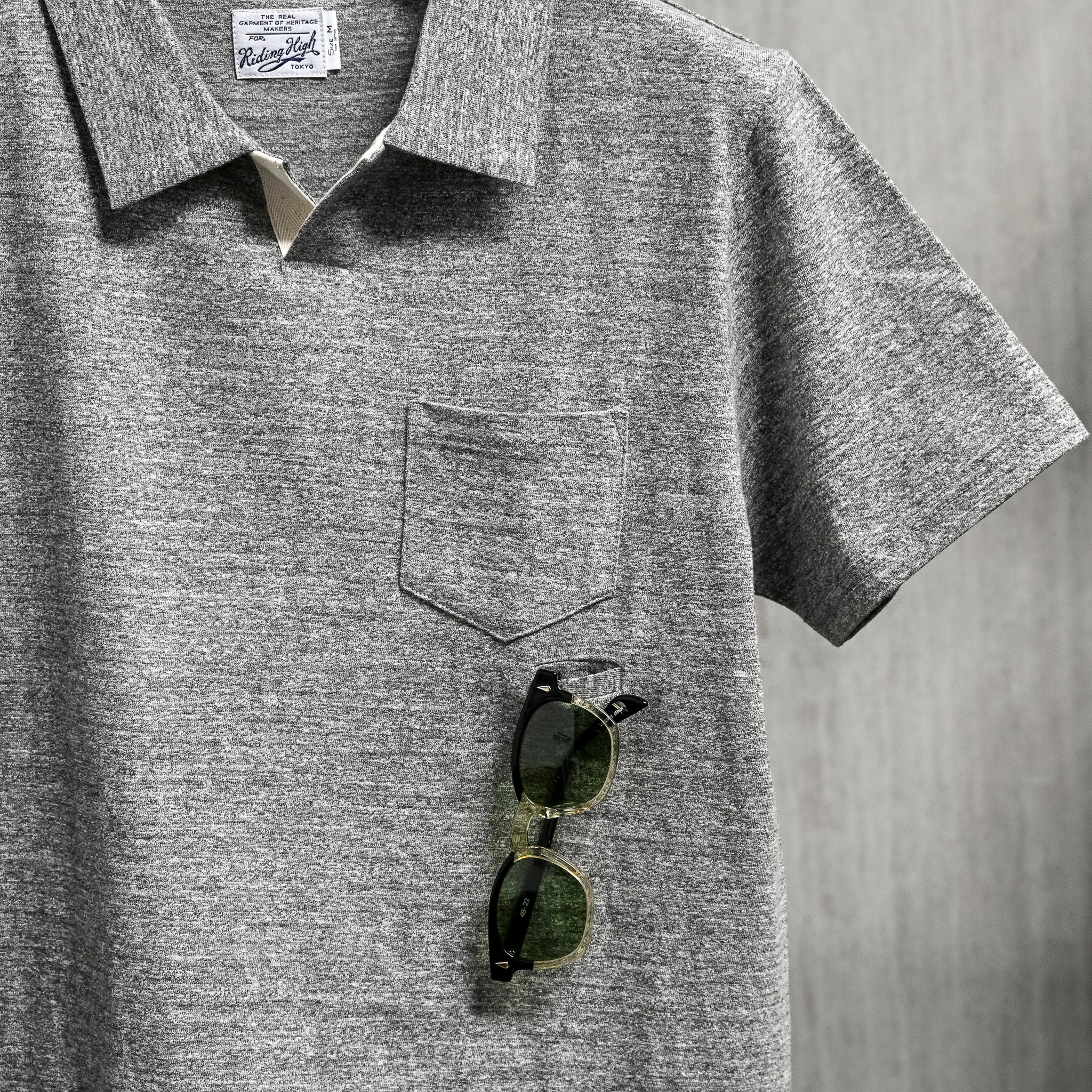 Riding High Azuma Jersey Polo Gray Mix