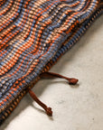 Engineered Garments Blue/Orange Wool Poly Knit Zip Mock Neck