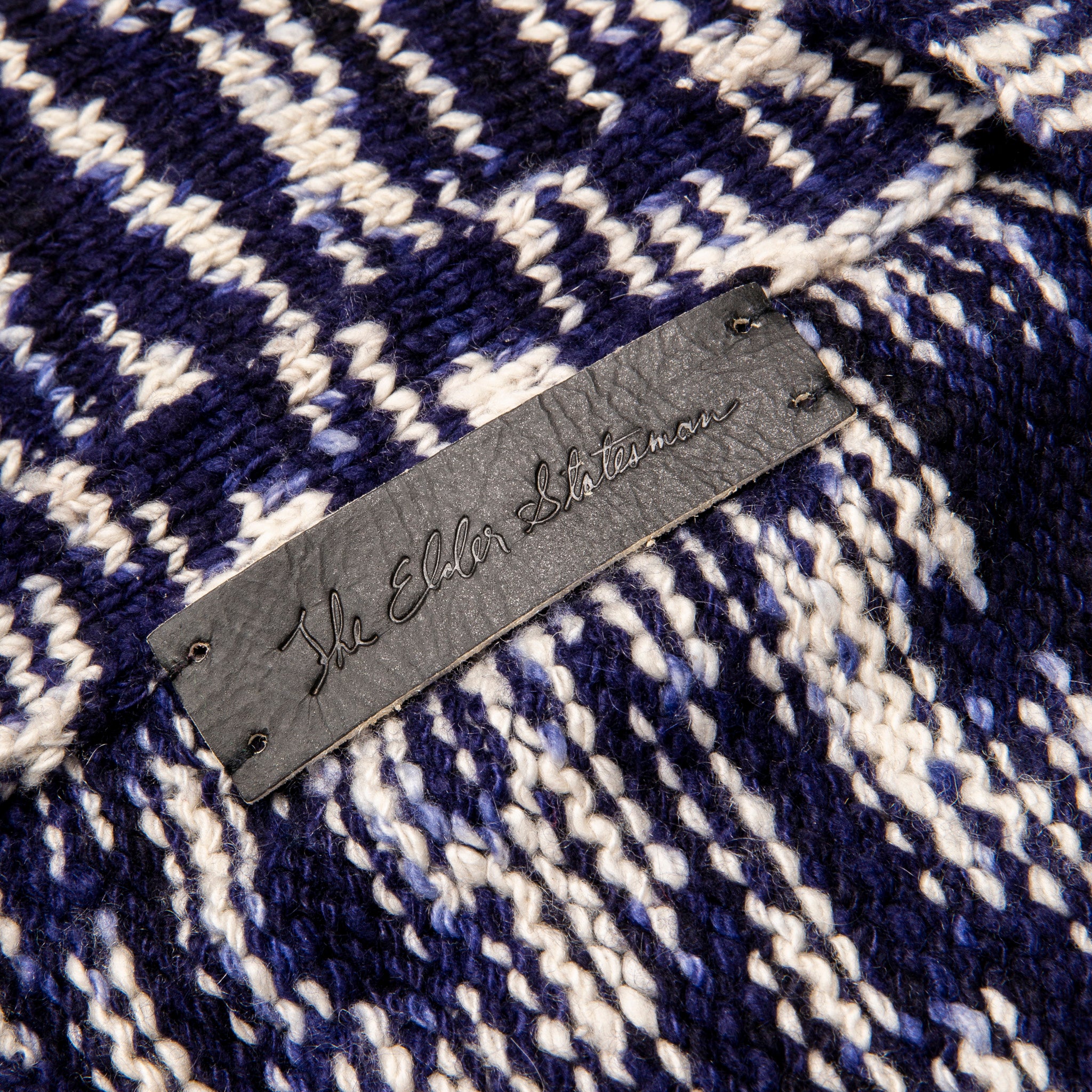 The Elder Statesman 100% Cashmere Rolo Cardigan G Blues – Frans