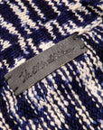 The Elder Statesman 100% Cashmere Rolo Cardigan G Blues
