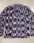 The Elder Statesman 100% Cashmere Rolo Cardigan G Blues