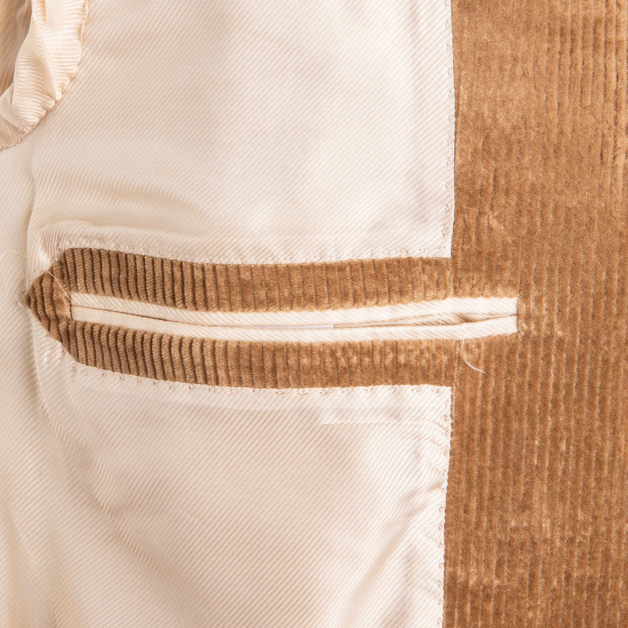 De Petrillo Posillipo Corduroy Jacket Beige Cerbiatto
