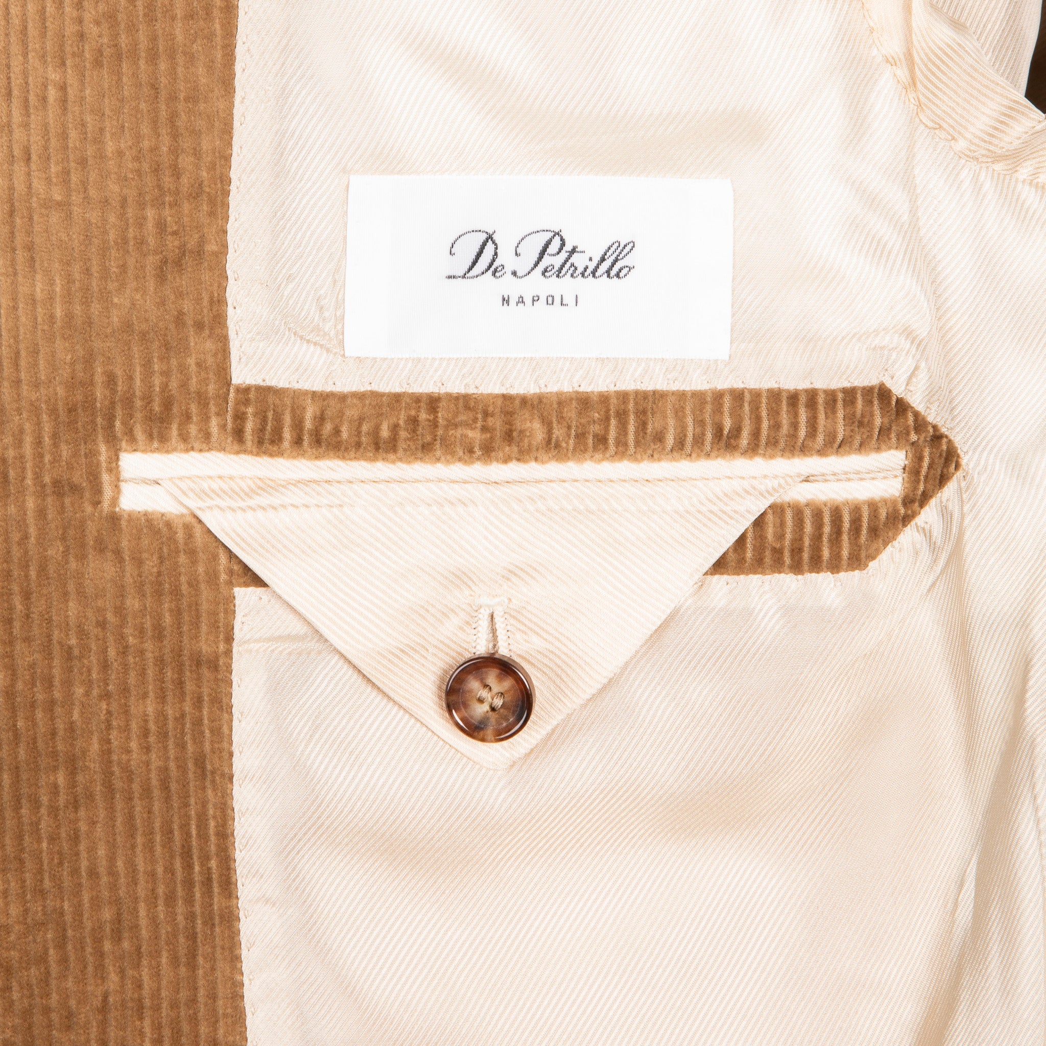 De Petrillo Posillipo Corduroy Jacket Beige Cerbiatto