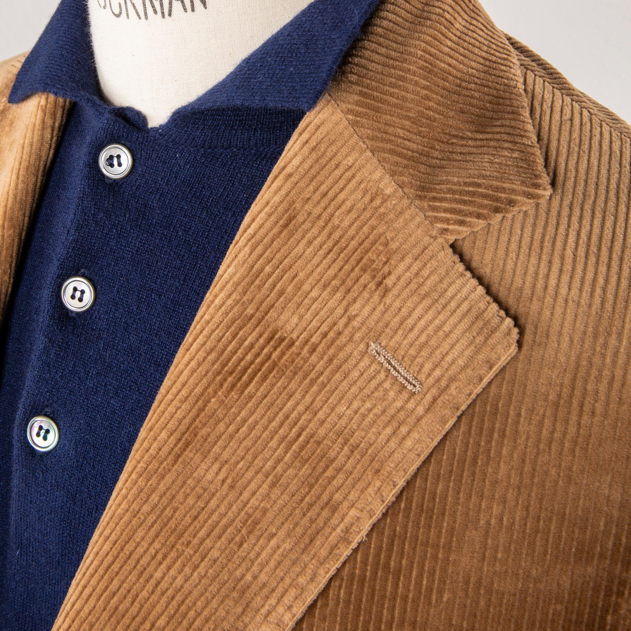 De Petrillo Posillipo Corduroy Jacket Beige Cerbiatto
