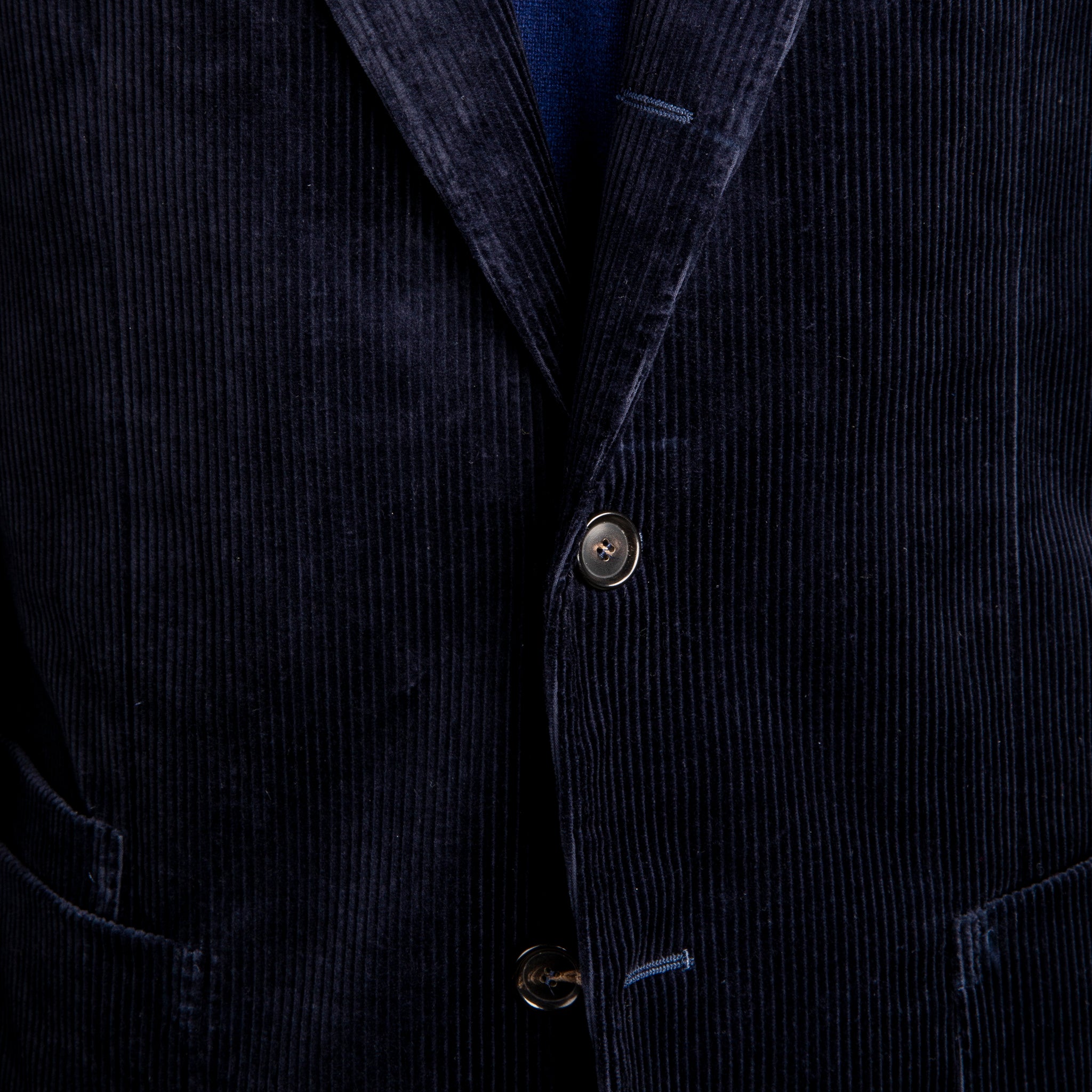 De Petrillo Posillipo Corduroy Jacket Blu Notte