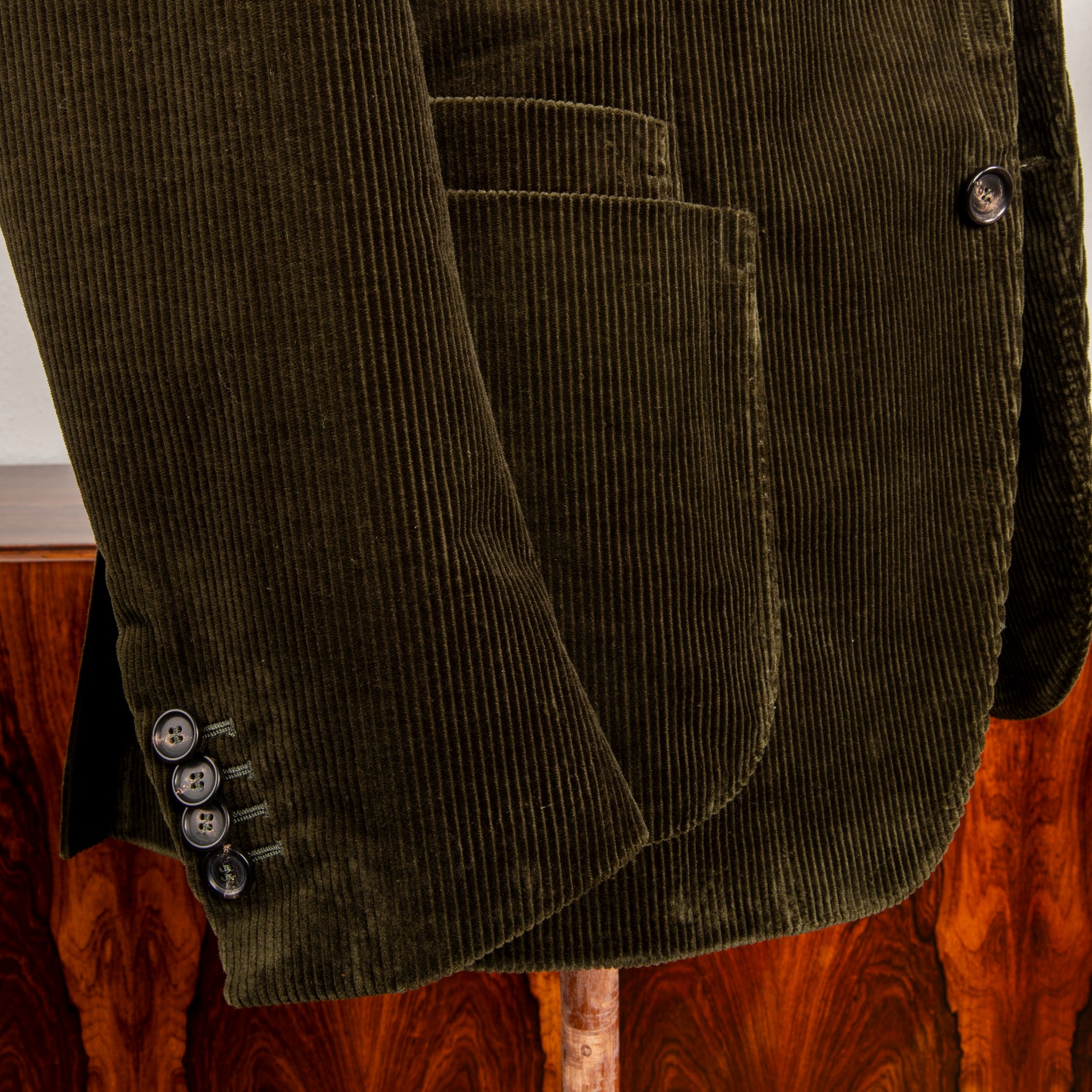 De Petrillo Posillipo Corduroy Jacket Verde Marcio Scuro