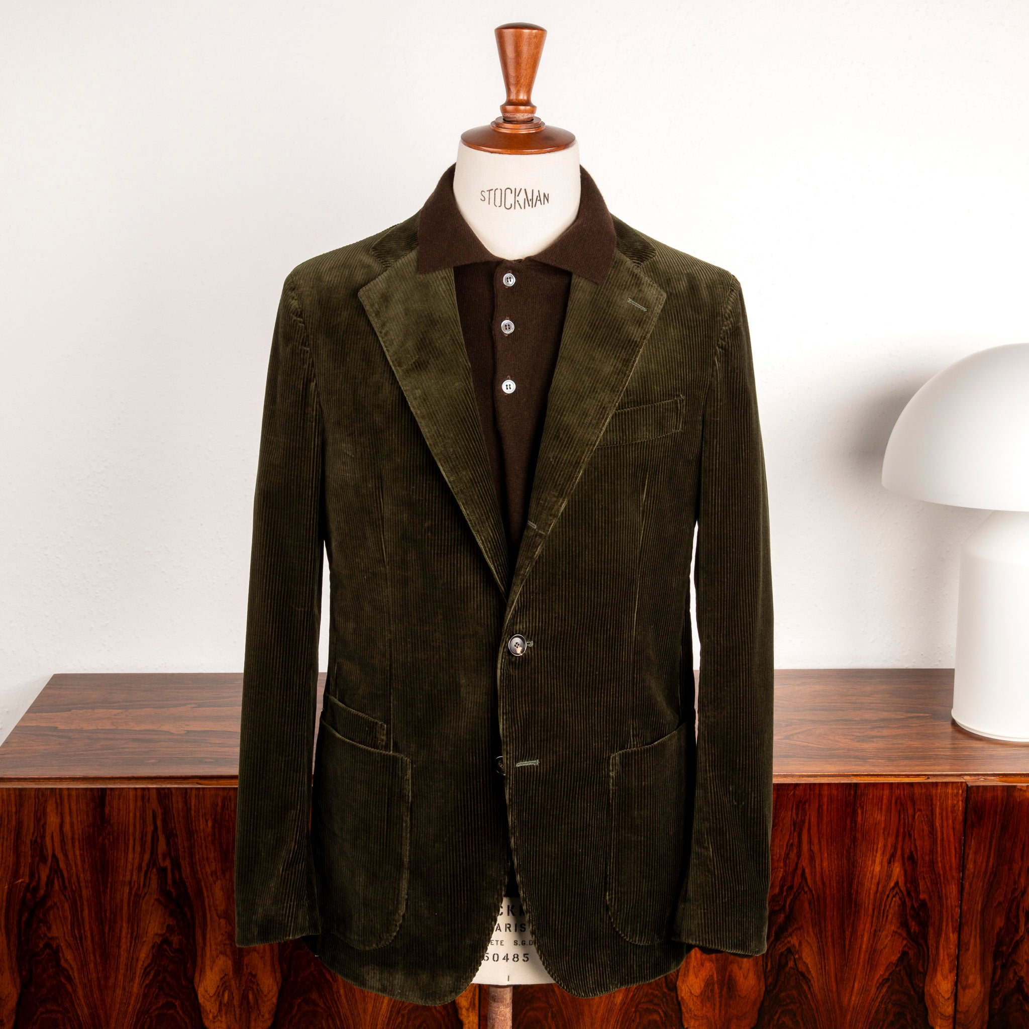 De Petrillo Posillipo Corduroy Jacket Verde Marcio Scuro – Frans
