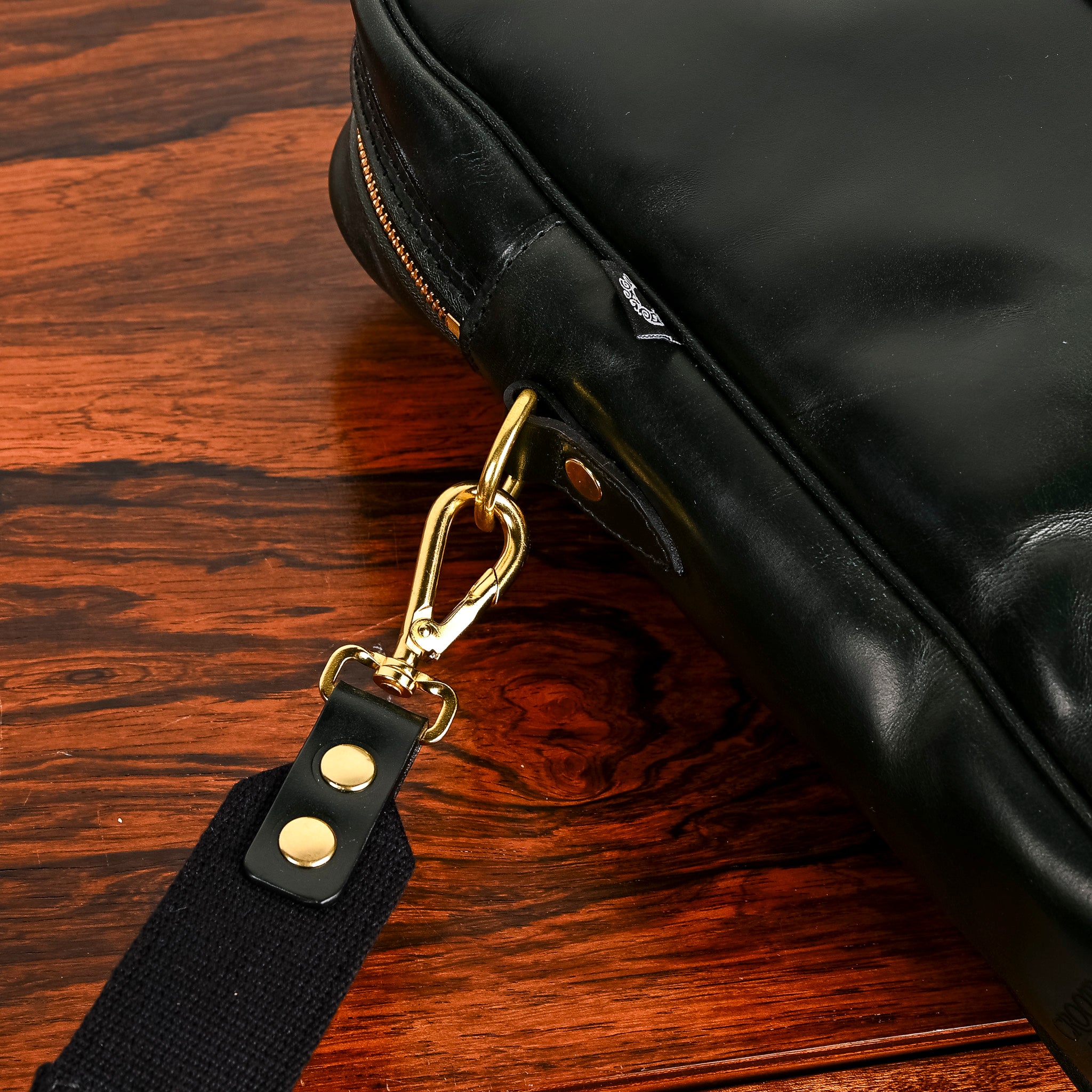 Croots Bridle Leather Racing Green Laptop Bag