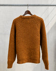 Olde H & Daughter Mouline Wool Rib Crew Neck Clay