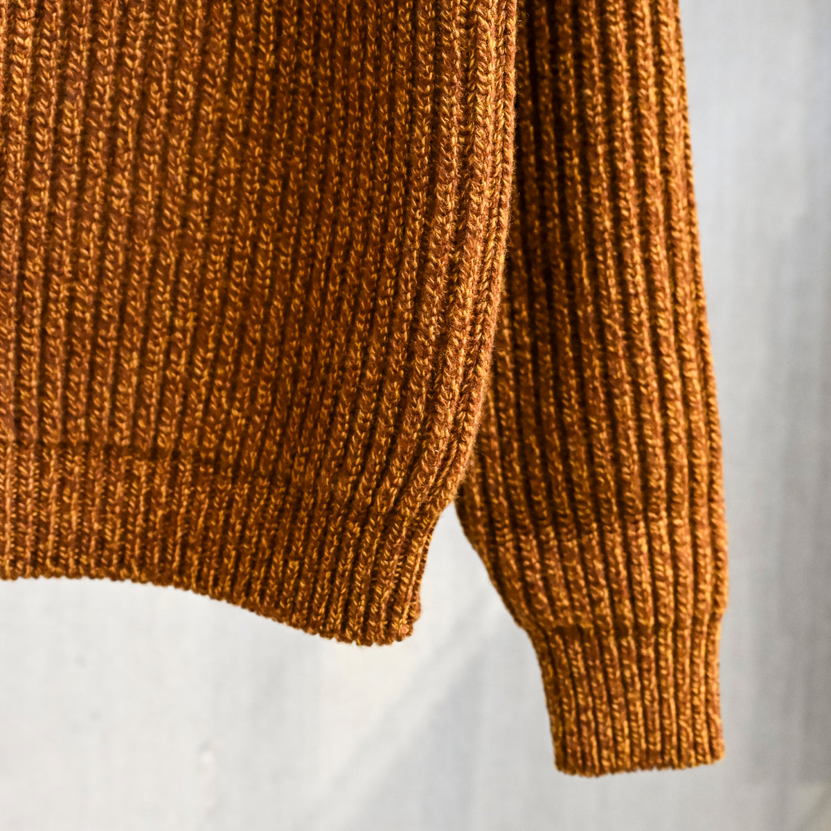Olde H &amp; Daughter Mouline Wool Rib Crew Neck Clay