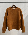Olde H & Daughter Mouline Wool Rib Crew Neck Clay