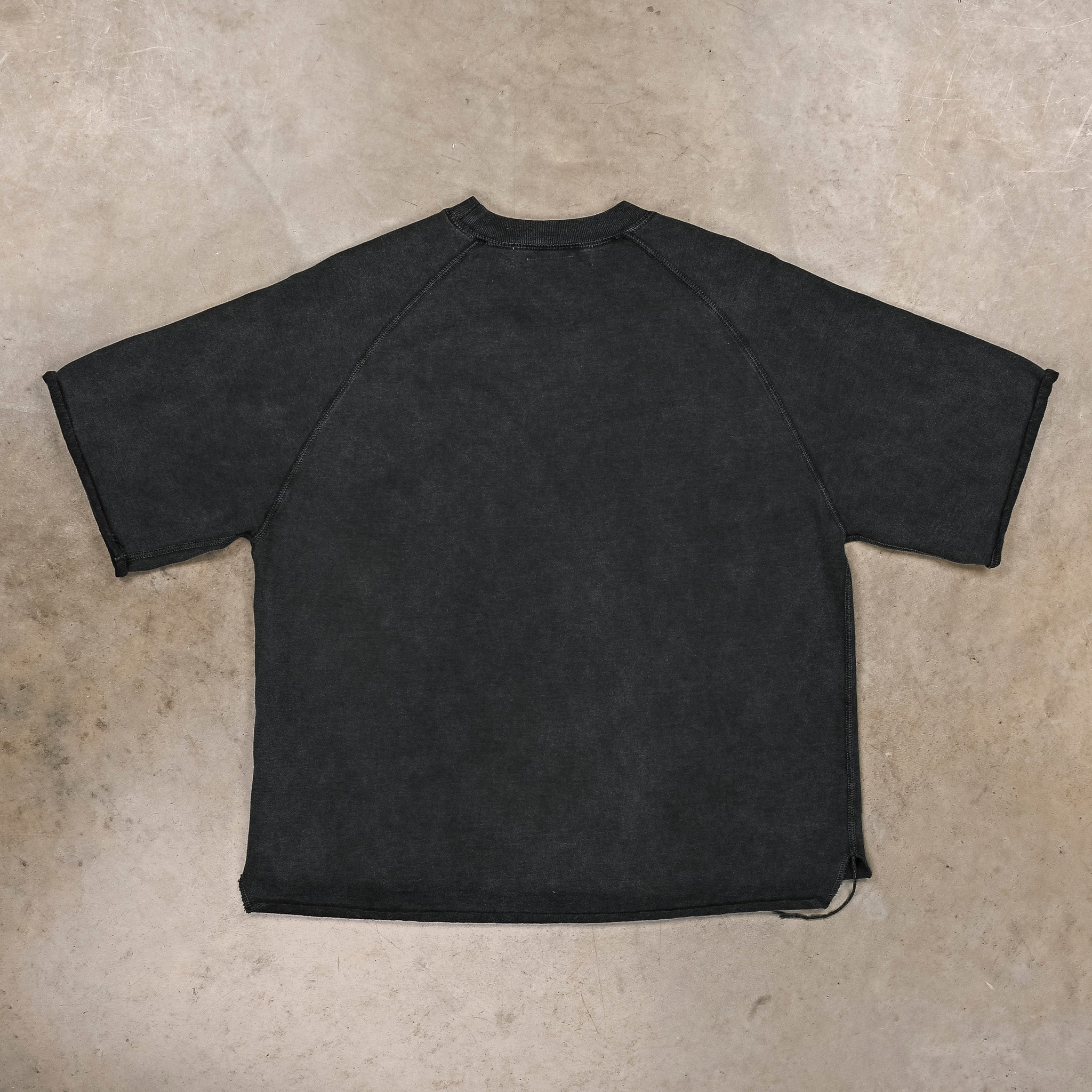 Remi Relief Raglan Short Sleeve Sweater Supima Cotton Black