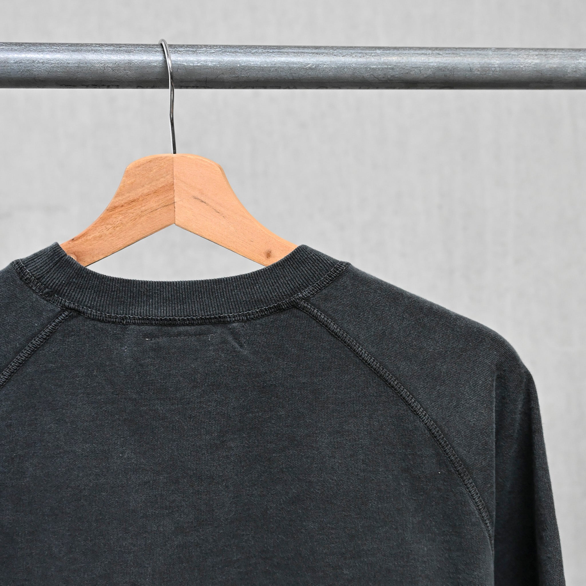 Remi Relief Raglan Short Sleeve Sweater Supima Cotton Black