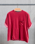 Remi Relief Reversible Pocket T-Shirt Bordeaux x L.Pink