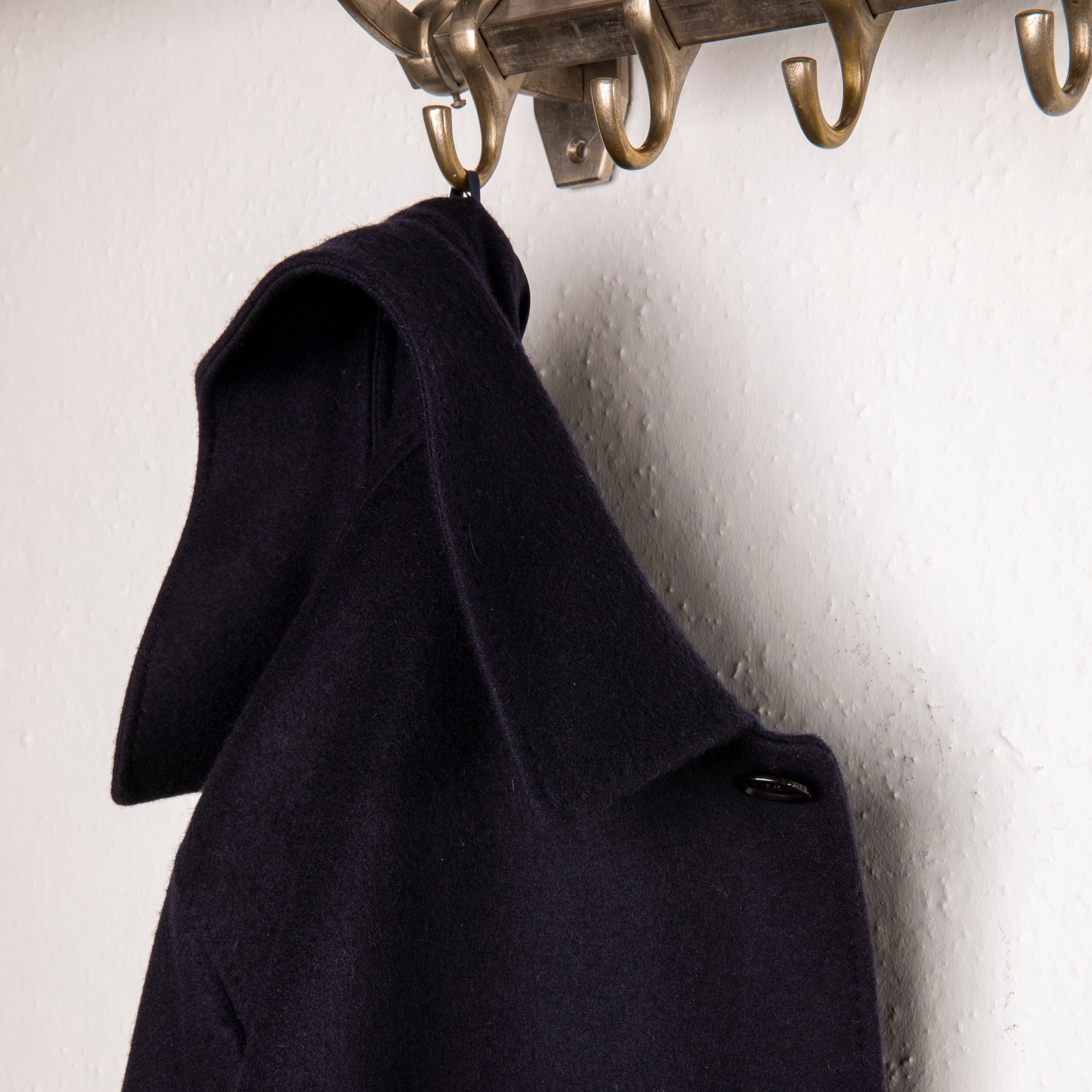 Caruso Rigoletto Loden Overcoat Blu Notte