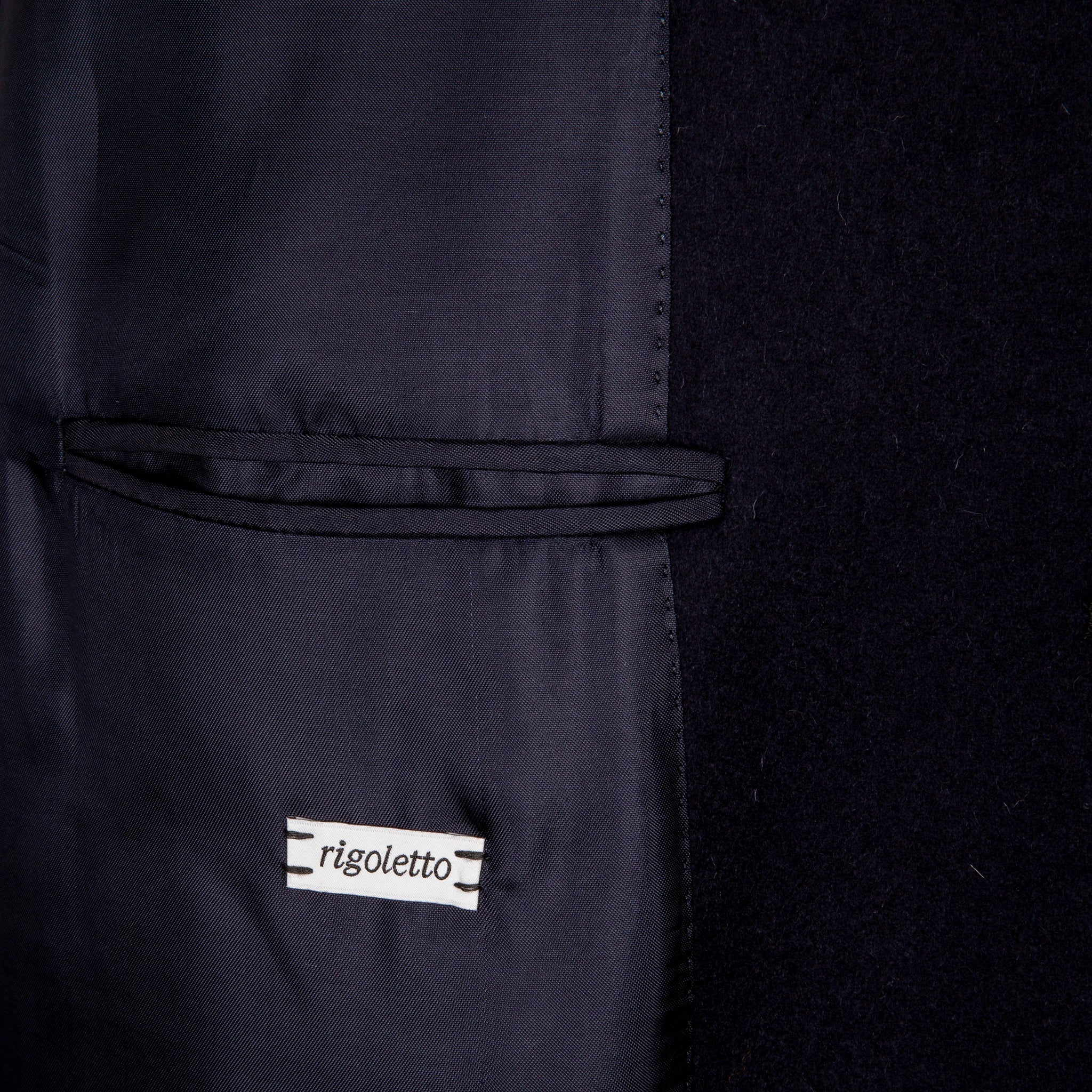 Caruso Rigoletto Loden Overcoat Blu Notte
