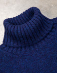 Laurence J. Smith Super Soft Seamless Roll Neck Pullover Starnight Blue