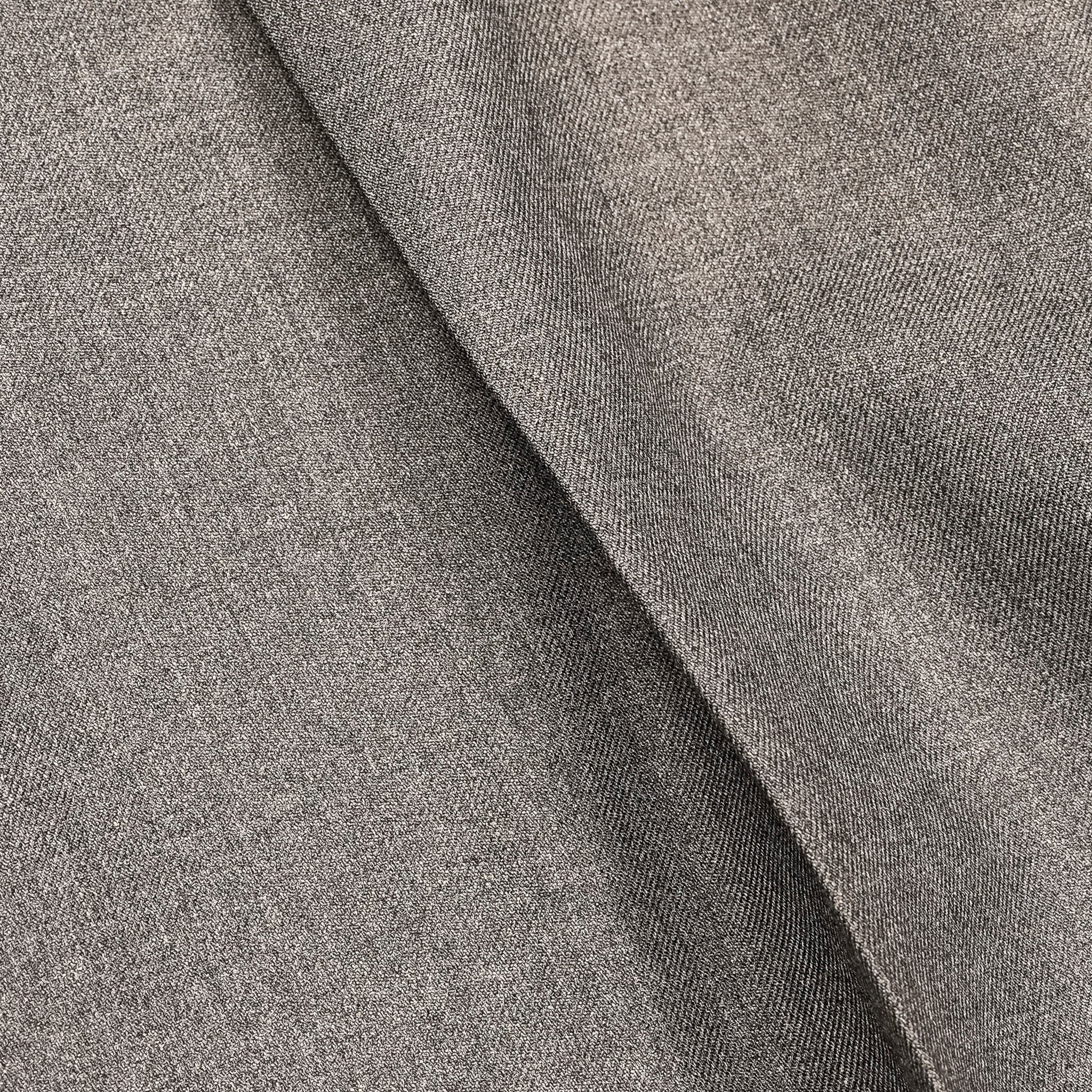 Rota Regular Fit High Rise Pants Gabardine Grigio Chiaro