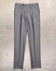 Rota Regular Fit High Rise Pants Gabardine Grigio Chiaro