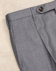 Rota Regular Fit High Rise Pants Gabardine Grigio Chiaro