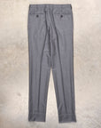Rota Regular Fit High Rise Pants Gabardine Grigio Chiaro