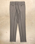 Rota Regular Fit High Rise Pants Gabardine Grigio Chiaro