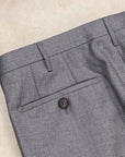 Rota Regular Fit High Rise Pants Gabardine Grigio Chiaro