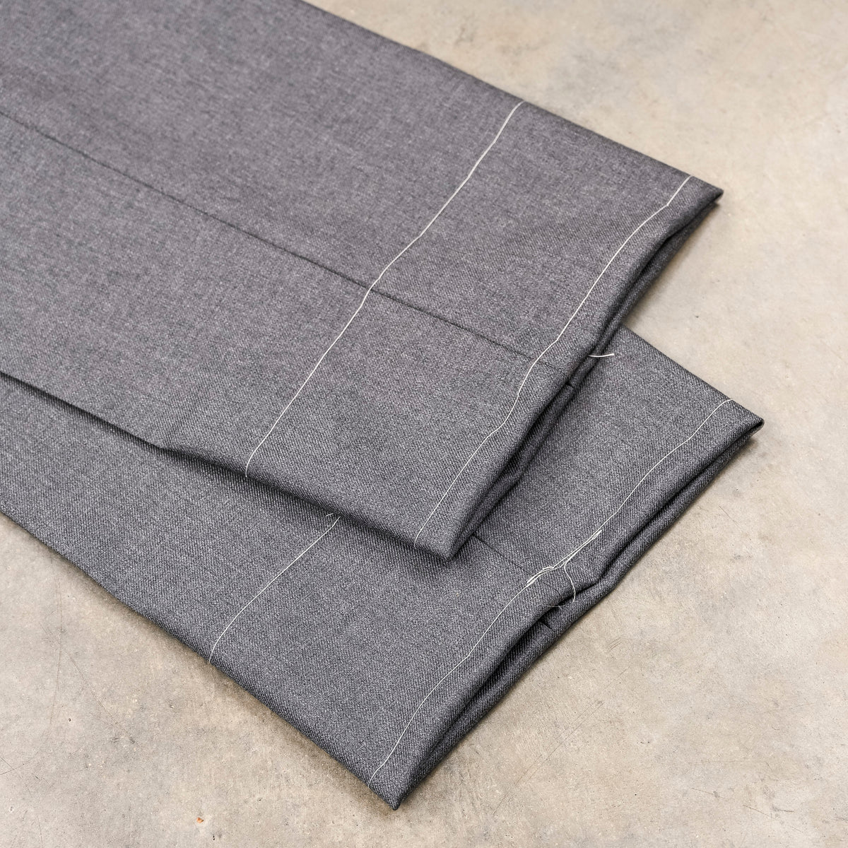 Rota Regular Fit High Rise Pants Gabardine Grigio Chiaro