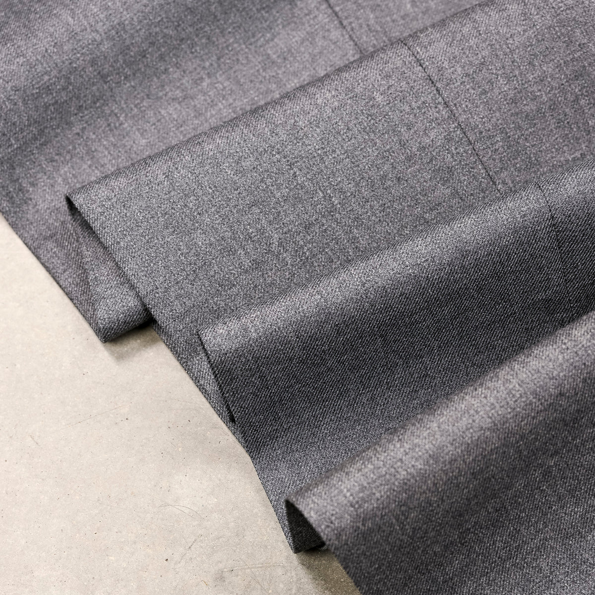 Rota Regular Fit High Rise Pants Gabardine Grigio Chiaro