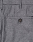 Rota Regular Fit High Rise Pants Gabardine Grigio Chiaro