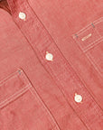 RRL Craftsman Shortsleeve Chambray Workshirt Red