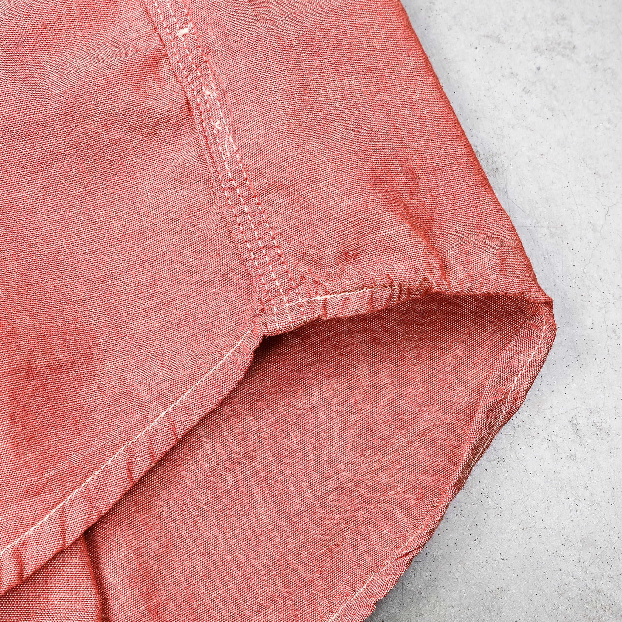 RRL Craftsman Shortsleeve Chambray Workshirt Red