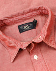 RRL Craftsman Shortsleeve Chambray Workshirt Red