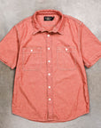 RRL Craftsman Shortsleeve Chambray Workshirt Red