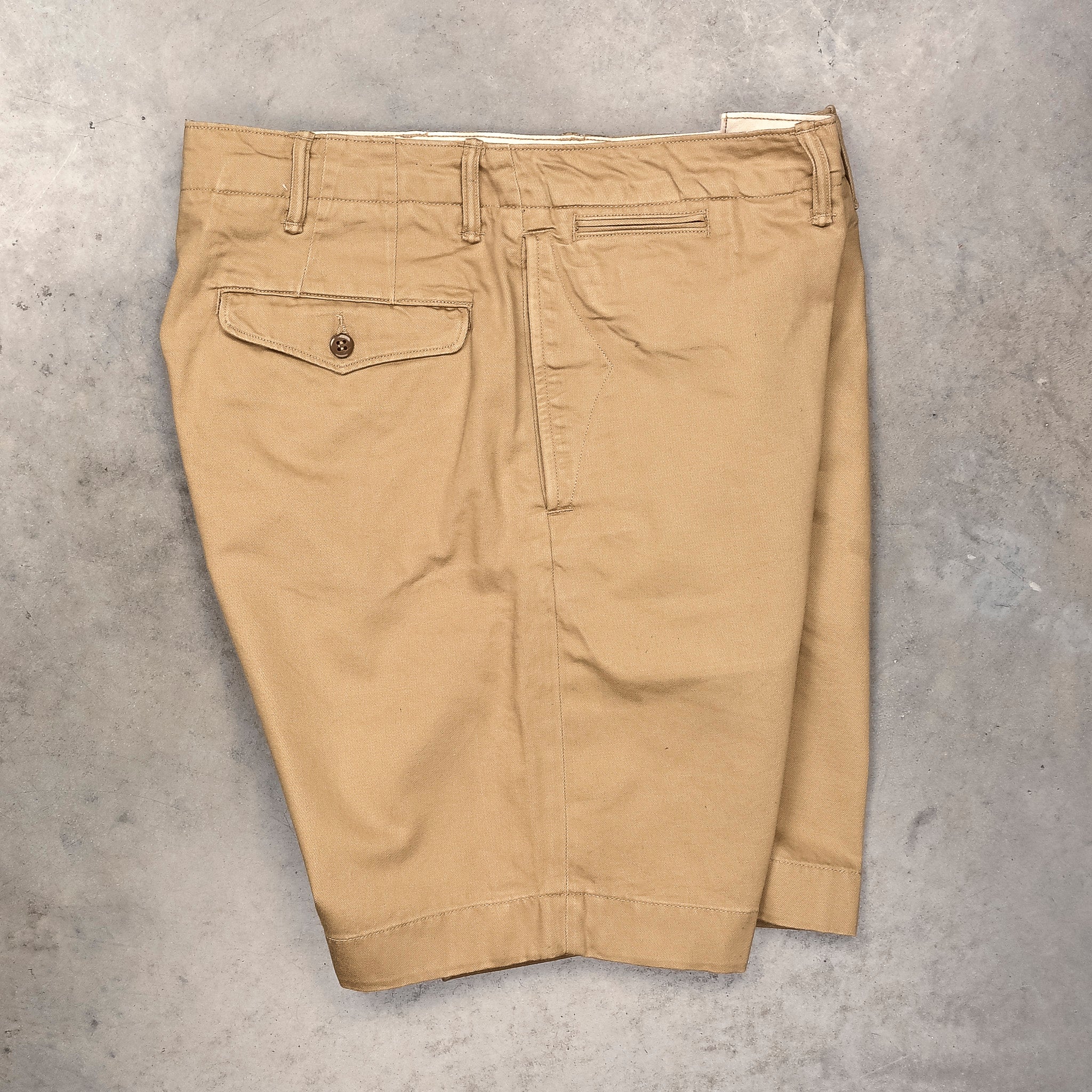 【美品】RRL OFFICER SHORT UTILTY KHAKI W30 RRL Chino Officer's Shorts New Military Khaki – Frans Boone Store