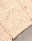 RRL Cotton-Linen Shawl Collar Cardigan Cream