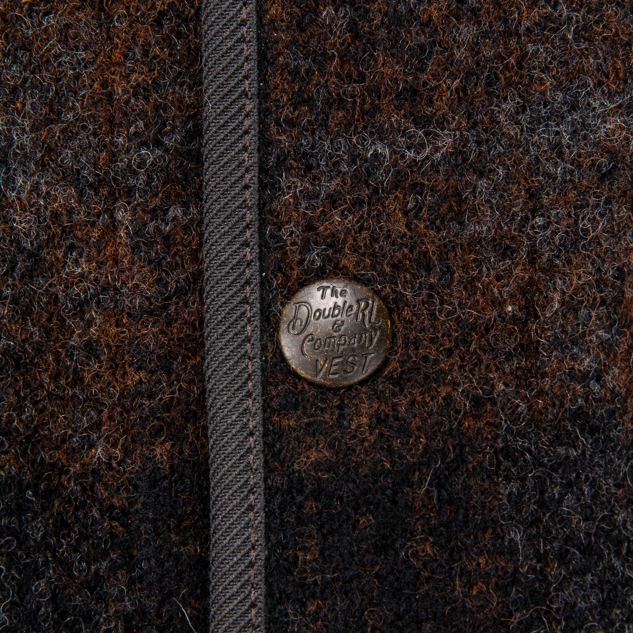 RRL Monroe Wool-Cotton Vest Brown Plaid – Frans Boone Store