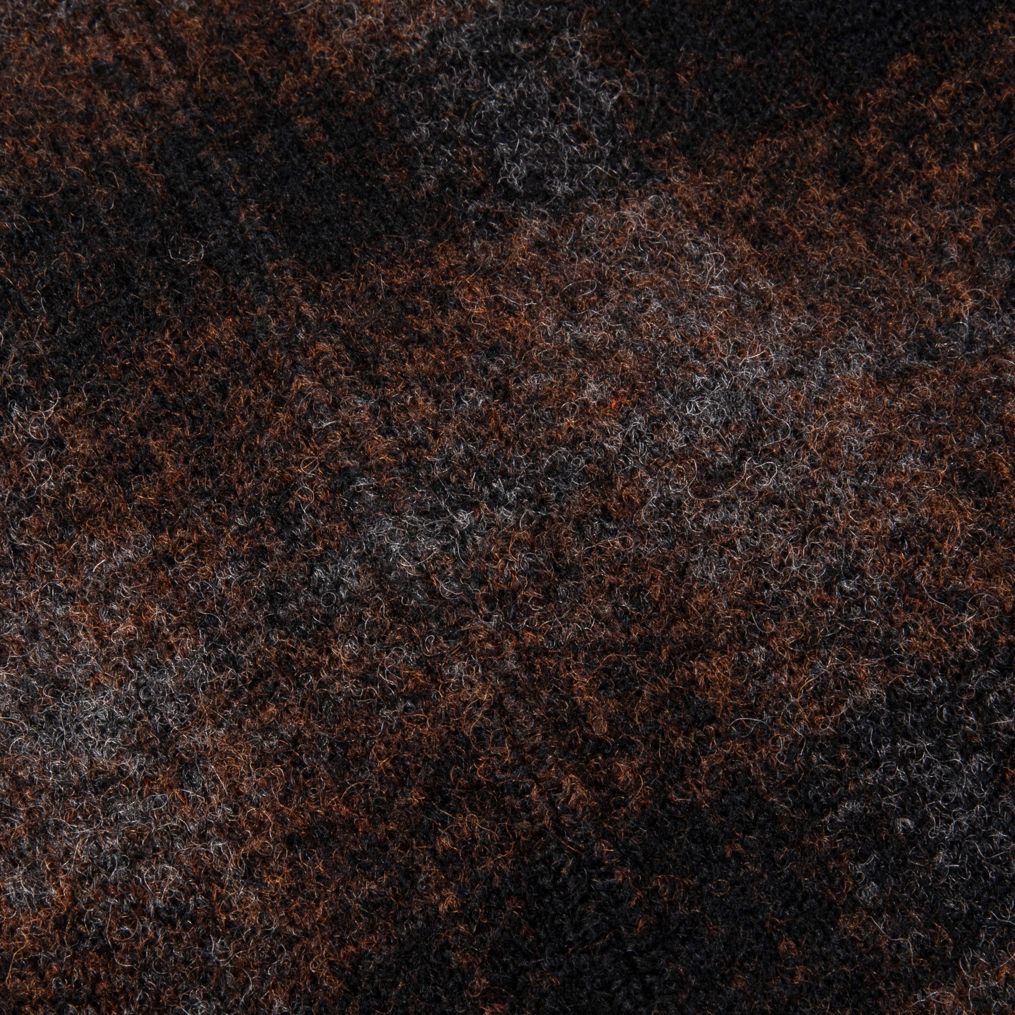 RRL Monroe Wool-Cotton Vest Brown Plaid