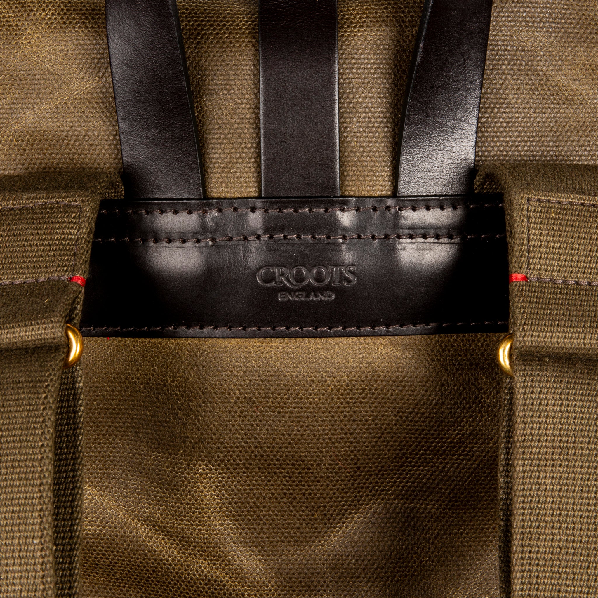 Croots Vintage Canvas Rucksack Olive