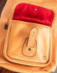 Croots Vegetable Tanned Leather Rucksack Natural