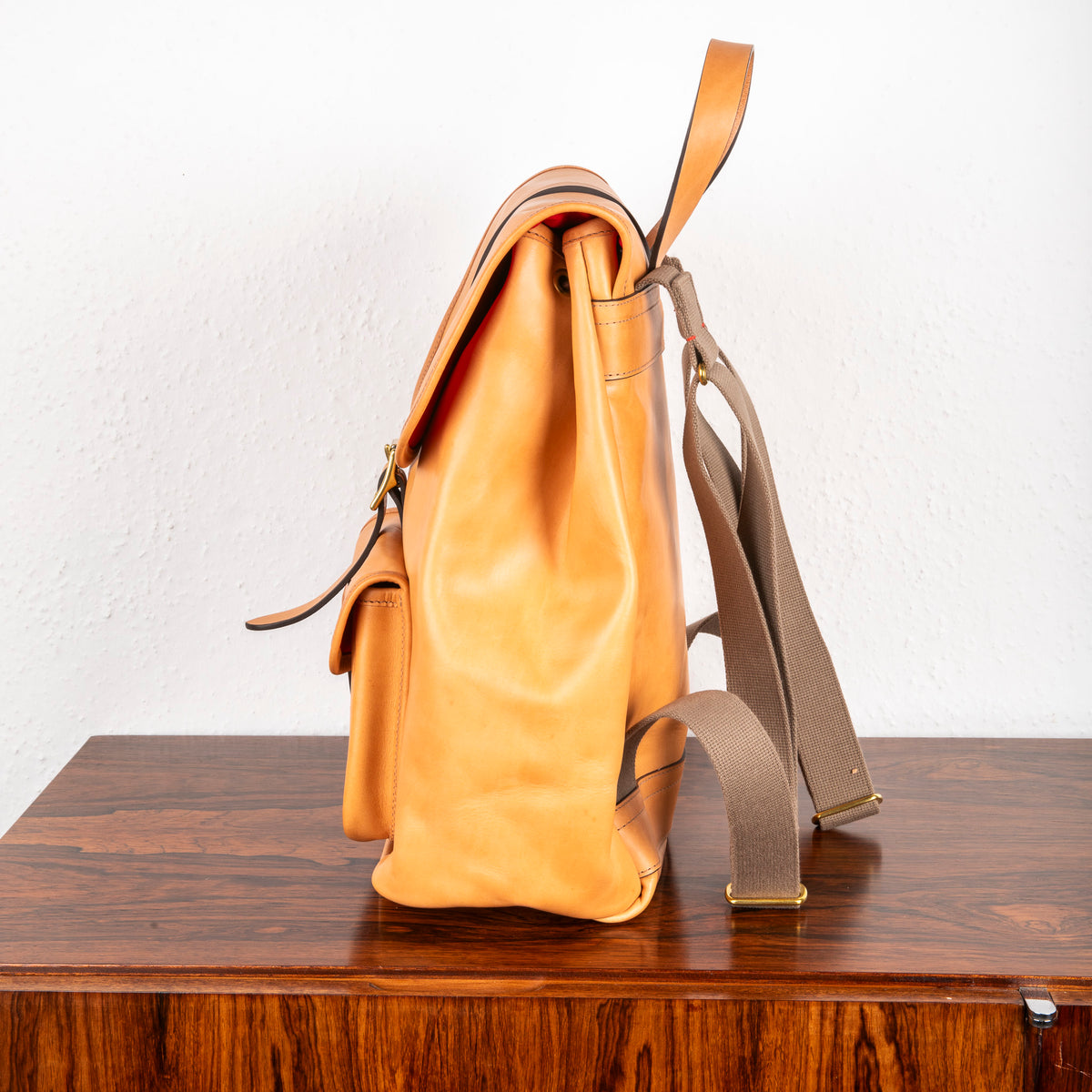 Croots Rucksack Croots Vegetable Tanned Leather Rucksack Natural – Frans Boone Store